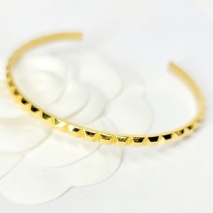 NEW Minimalist 18K Gold Open Cuff Bracelet